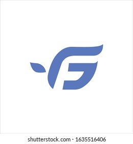 Initial letter gf or fg logo vector templates