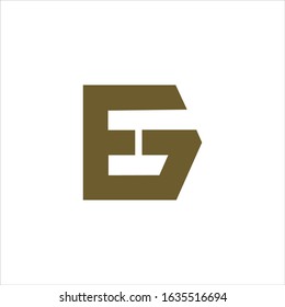 Initial letter gf or fg logo vector design template