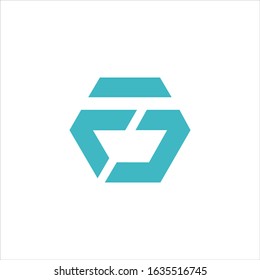 Initial letter gf or fg logo vector design template