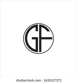 Initial letter gf or fg logo vector design templates