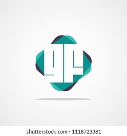 Initial Letter GF Logo Template Design