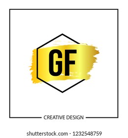 Initial Letter GF Logo Template Design