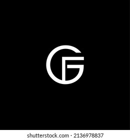 Initial Letter Gf Monogram Logo Template Stock Vector (Royalty Free ...