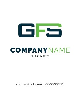 Initial Letter GFS Icon Logo Design Template