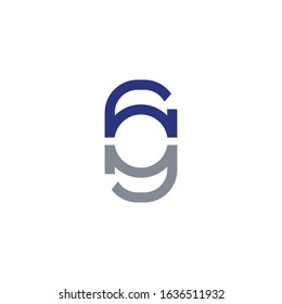 initial letter gg loggo vector desiggn