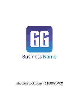 Initial Letter GG Logo Template Design