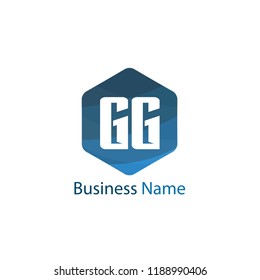 Initial Letter GG Logo Template Design