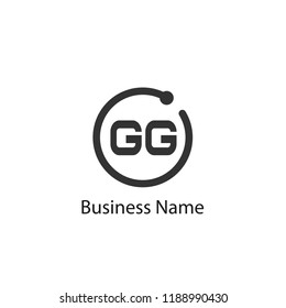 Initial Letter GG Logo Template Design