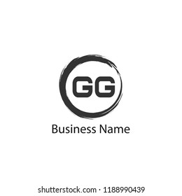Initial Letter GG Logo Template Design