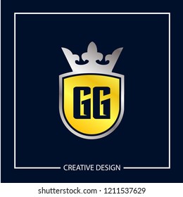 Initial Letter GG Logo Template Design