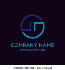 
Initial Letter GG Logo Template Design - Vector