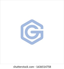 Initial letter gg logo vector design template