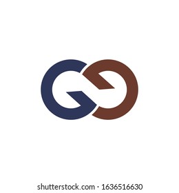 Initial Letter Gg Logo Vector Design