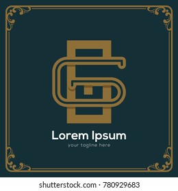 Initial letter GG logotype company name. Vector for company name.