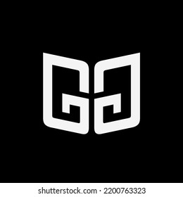 Initial letter GG monogram logo template design
