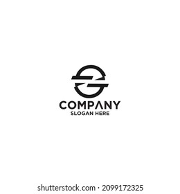 Diseño inicial de la plantilla de logotipo GG o Z
