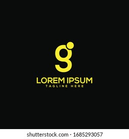 Elementos de plantilla de diseño del logotipo G/GG de la letra inicial.