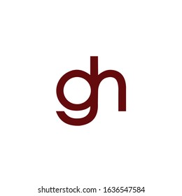 Initial letter gh or hg logo vector templates