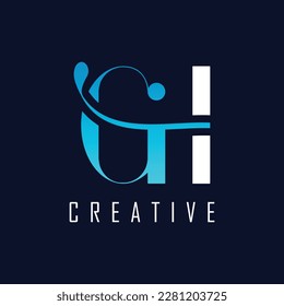 Initial Letter GH Logo. GH Letter Design Vector Illustration.