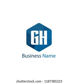 Initial Letter GH Logo Template Design