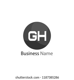 Initial Letter GH Logo Template Design