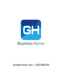 Initial Letter GH Logo Template Design