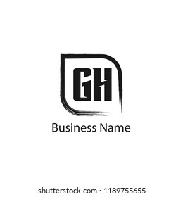 Initial Letter GH Logo Template Design
