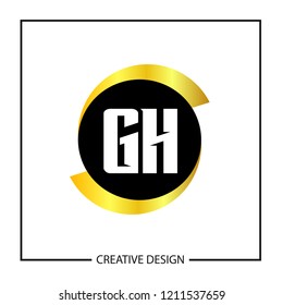 Initial Letter GH Logo Template Design