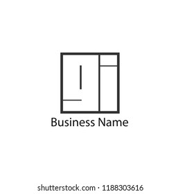 Initial Letter GI Logo Template Design