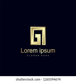 Initial Letter GI Logo Template Vector Design