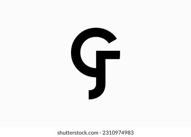 initial letter GJ Logo Design Vector Sign 