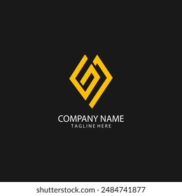 initial letter GJ logo design vector
