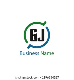 Initial Letter GJ Logo Template Design