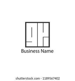Initial Letter GK Logo Template Design