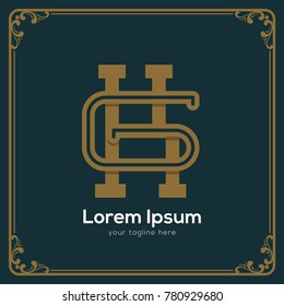 Initial letter GK logotype company name. Vector for company name.
