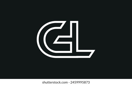 Diseño inicial del logotipo de la letra GL. Diseño de Logotipo GL. Logo de GL creativo y moderno.