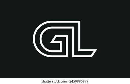 Diseño inicial del logotipo de la letra GL. Diseño de Logotipo GL. Logo de GL creativo y moderno.