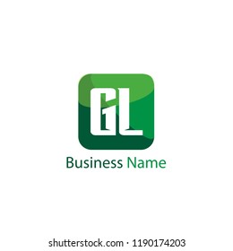 Initial Letter GL Logo Template Design