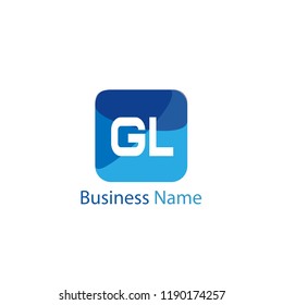 Initial Letter GL Logo Template Design