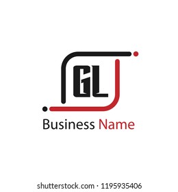 Initial Letter GL Logo Template Design