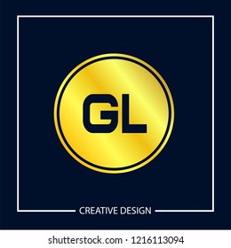 Initial Letter GL Logo Template Design