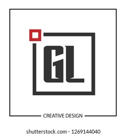 Initial Letter GL Logo Template Design