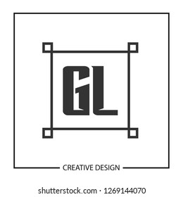 Initial Letter GL Logo Template Design