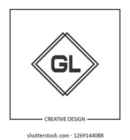 Initial Letter GL Logo Template Design