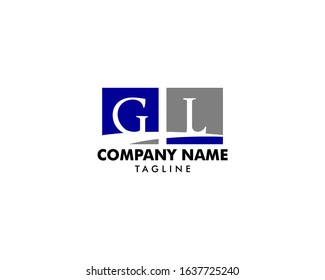 Initial Letter GL Logo Template Design