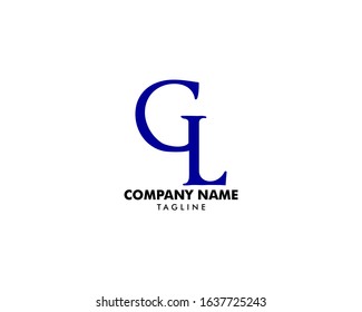 Initial Letter GL Logo Template Design