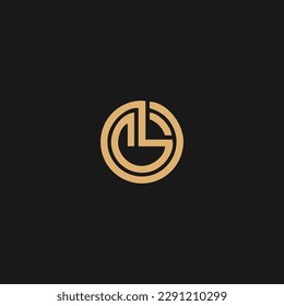 Initial Letter GL Logo Template Design, LG Circle Icon
