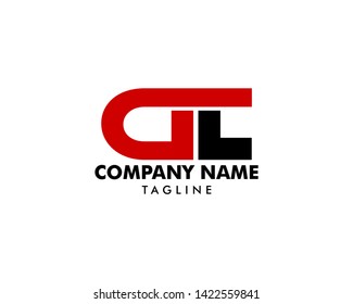 Initial Letter GLT Logo Template Design
