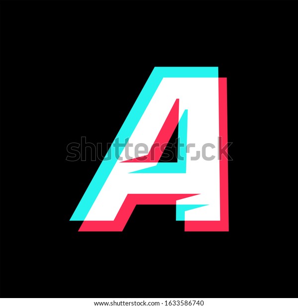Initial Letter Glyph Effect Stock Vector (Royalty Free) 1633586740