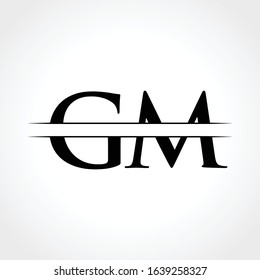 Initial Letter GM Creative Logo Design vector Template. Abstract Letter GM logo Design